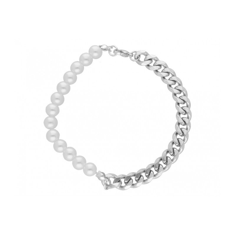 PULSERA ACERO Y PERLAS - 847CD319BR