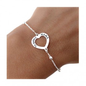 Pulsera corazón mamá