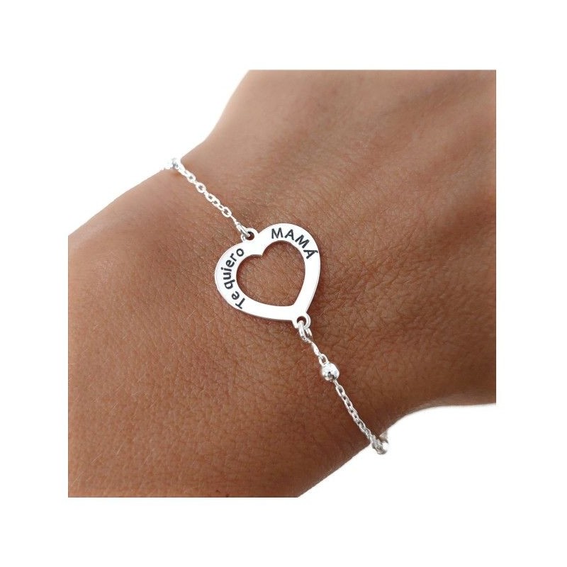 Pulsera corazón mamá