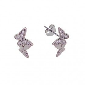 Pendientes doble mariposa