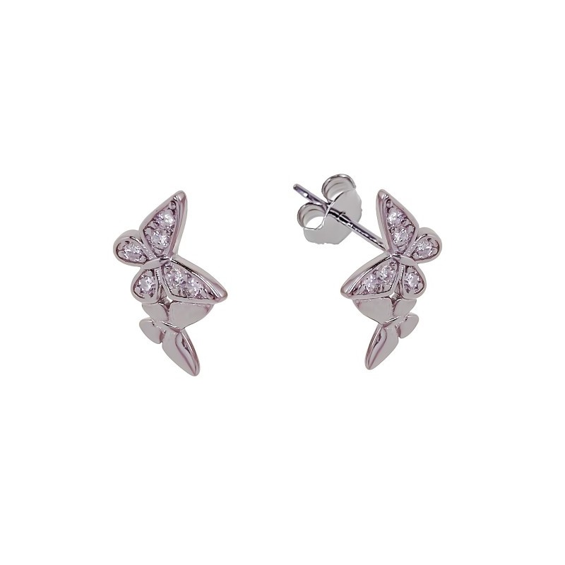 Pendientes doble mariposa