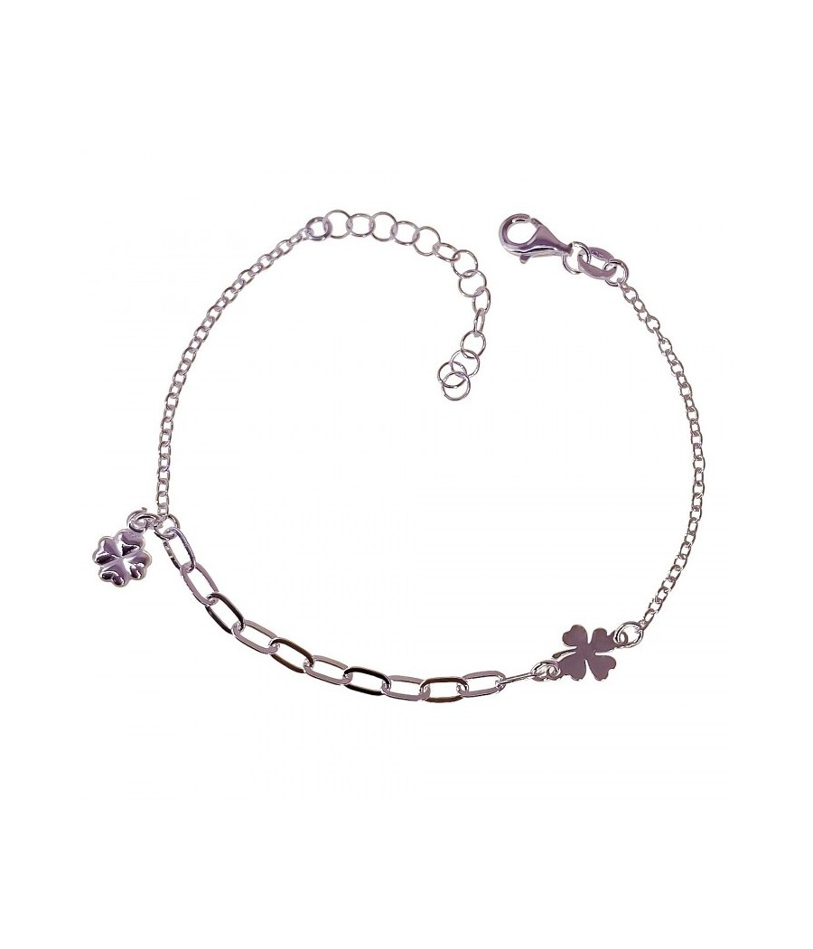 Pulsera forzada trébol