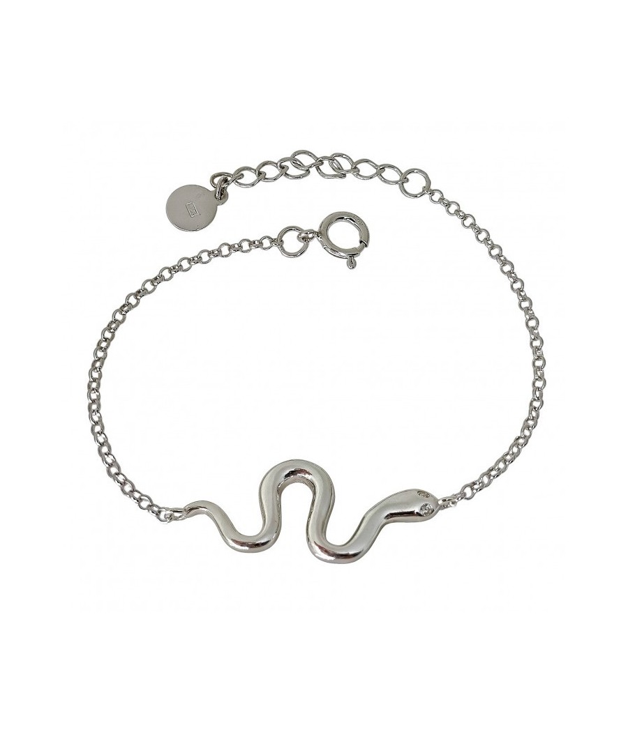 Pulsera rodio serpiente