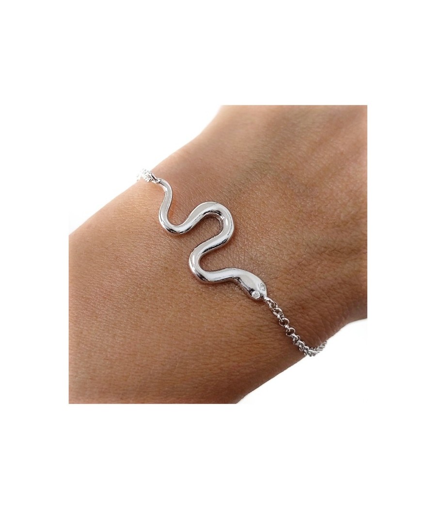 Pulsera rodio serpiente