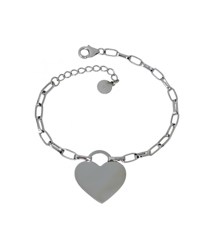 Pulsera rodio corazón