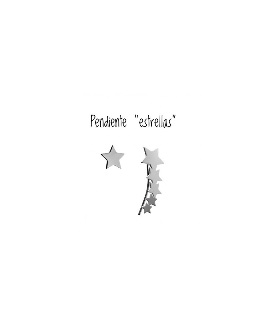 Pendiente estrellas en presión y trepador