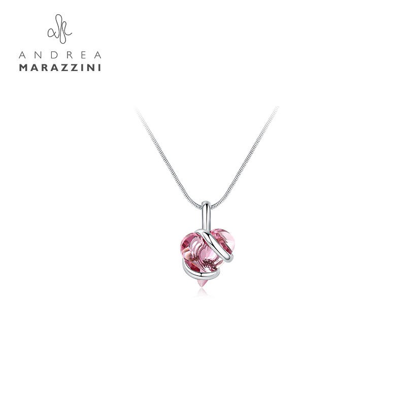 RHODIUM S COEUR RED PENDENTIF I