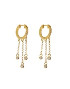 Pendientes chapado oro